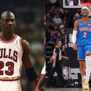 (L) Michael Jordan (L) Shai Gilgeous-Alexander