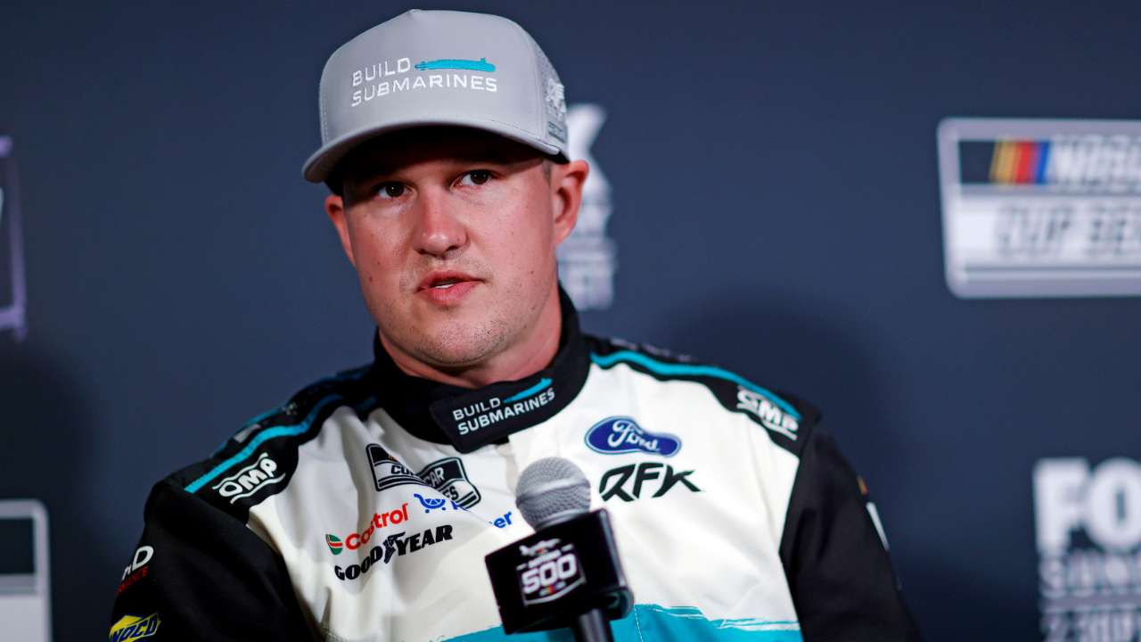 NASCAR Cup Series driver Ryan Preece (60) during Daytona 500 media day at Daytona International Speedway.