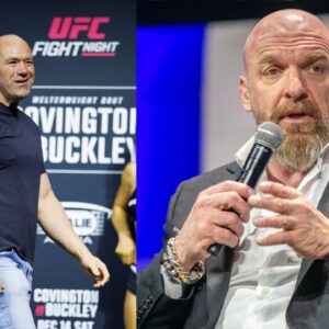 Dana White (L), Triple H (R)