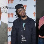 Daniel Cormier (L), Metro Boomin (C), Chael Sonnen (R)