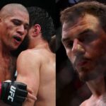 Alex Pereira (L), Renato Moicano (R)