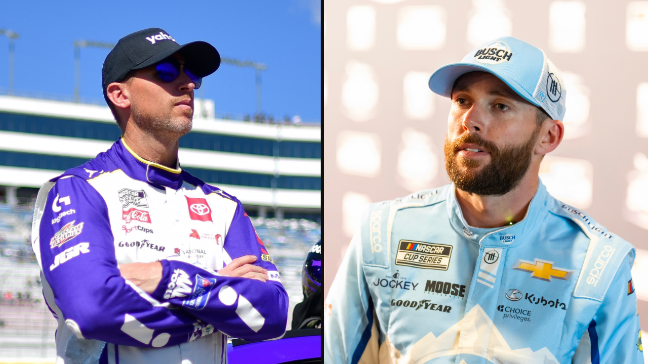 Denny Hamlin (L) and Ross Chastain (R)