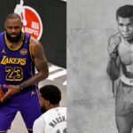 LeBron James (L), Muhammad Ali (R)