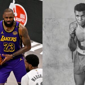 LeBron James (L), Muhammad Ali (R)