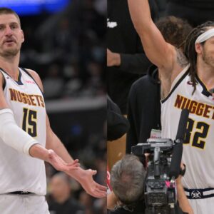 Nikola Jokic (L), Aaron Gordon (R)