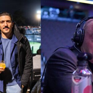 Andrew Schulz (L), Joe Rogan (R)