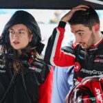 F1 Grand Prix Of Australia In Melbourne, Australia, on March 16, 2025, Esteban Ocon of France and the MoneyGram Haas F1 Team talks with his engineer Laura Mueller on the grid ahead of the F1 Grand Prix of Australia at Albert Park Circuit
