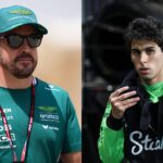 Fernando Alonso (L) and Gabriel Bortoleto (R)