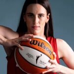 Indiana Fever guard Caitlin Clark poses for a photo Wednesday, April 30, 2025, during the Indiana Fever media day at Gainbridge Fieldhouse in Indianapolis.
