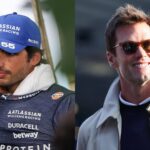 Carlos Sainz (L) and Tom Brady (R)