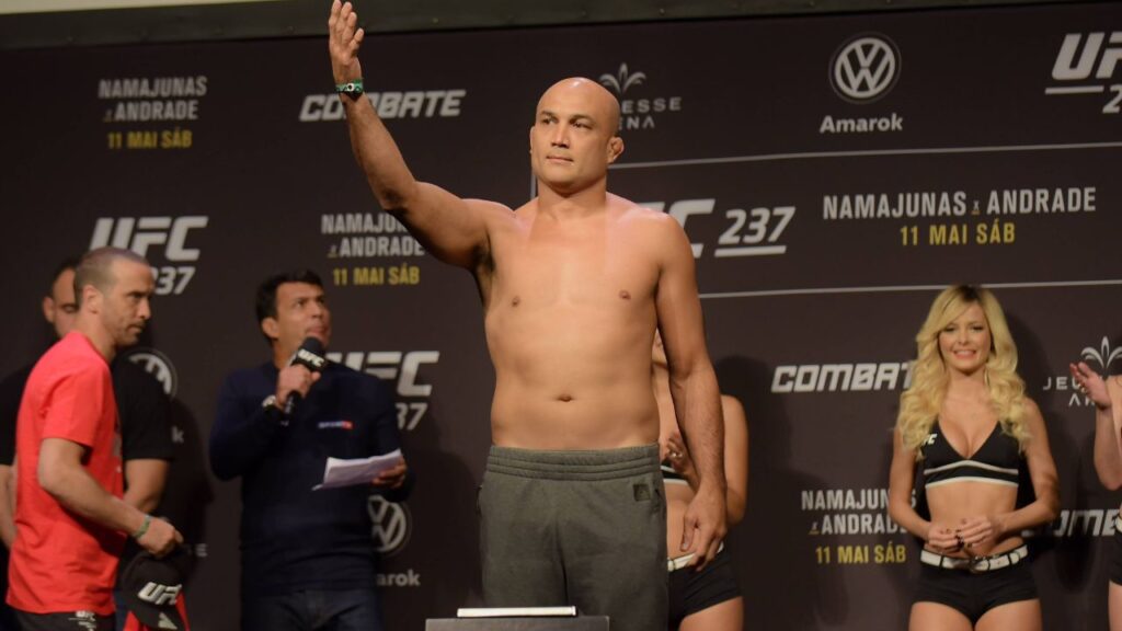 On the balance Bj Penn &quot Prodigydigy&quouring the the weigh-in for UFC 237