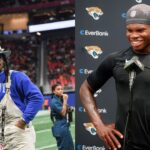 Cam Newton and Travis Hunter