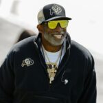 Colorado Buffaloes head coach Deion Sanders during the spring game at Folsom Field.