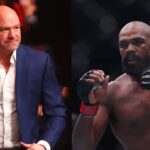 Dana White (L), Jon Jones (R)