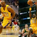 Kobe Brant (L), Samaki Walker (R)