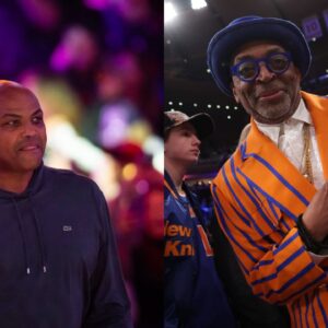 Charles Barkley (L), Spike Lee (R)