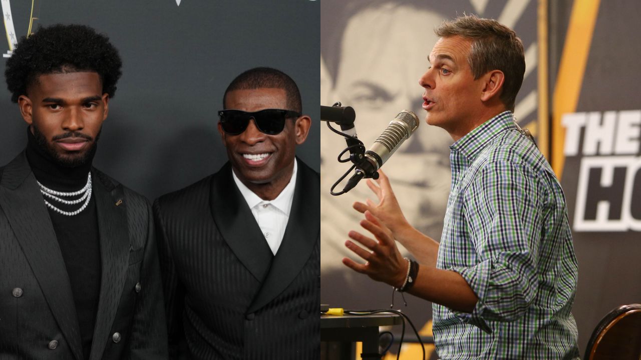 Deion Sanders with Shedeur Sanders, Colin Cowherd