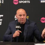 UFC CEO DANA WHITE with post event media during the UFC 304 event at Co-op