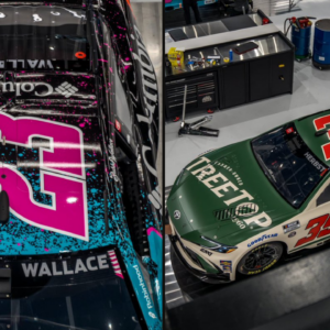 Bubba Wallace and Riley Herbst's paint scheme for Kansas.