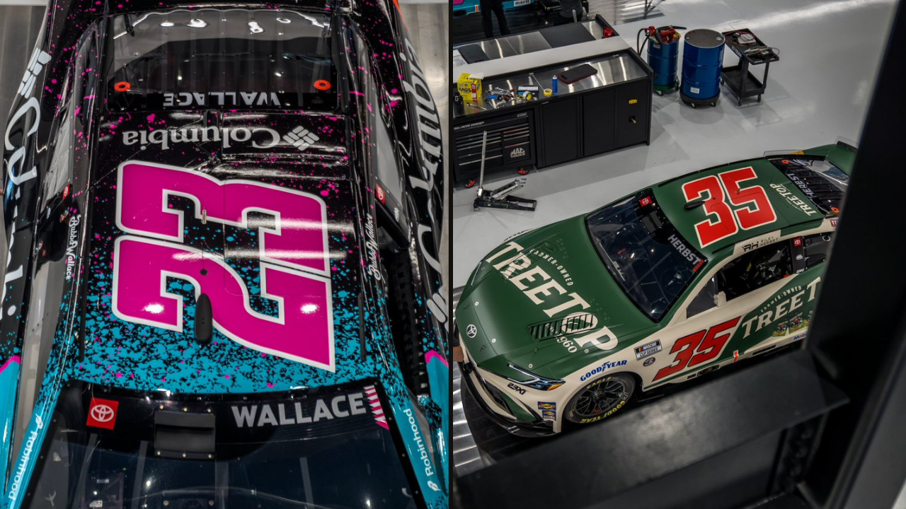 Bubba Wallace and Riley Herbst's paint scheme for Kansas.