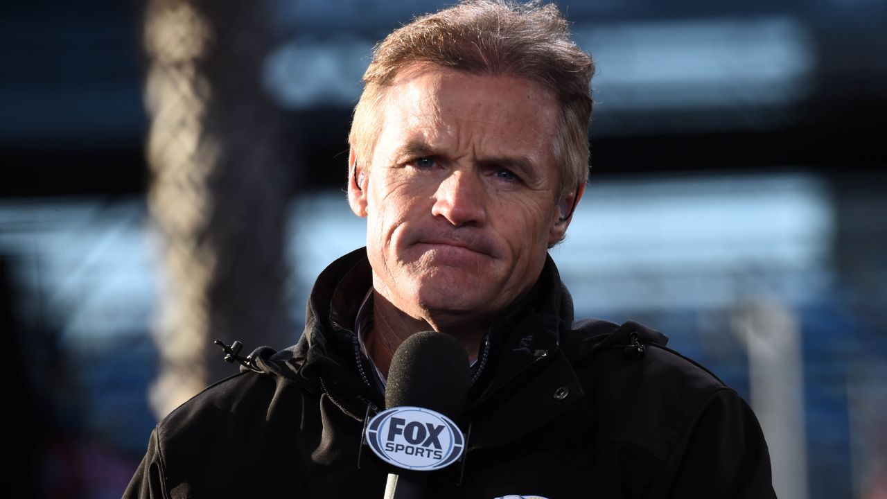 Fox Sports NASCAR analyst Kenny Wallace before race one of the Budweiser Duels at Daytona International Speedway.