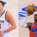 Nikola Jokic (L) and Shai Gilgeous-Alexander (R)