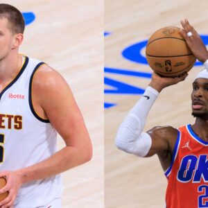 Nikola Jokic (L) and Shai Gilgeous-Alexander (R)