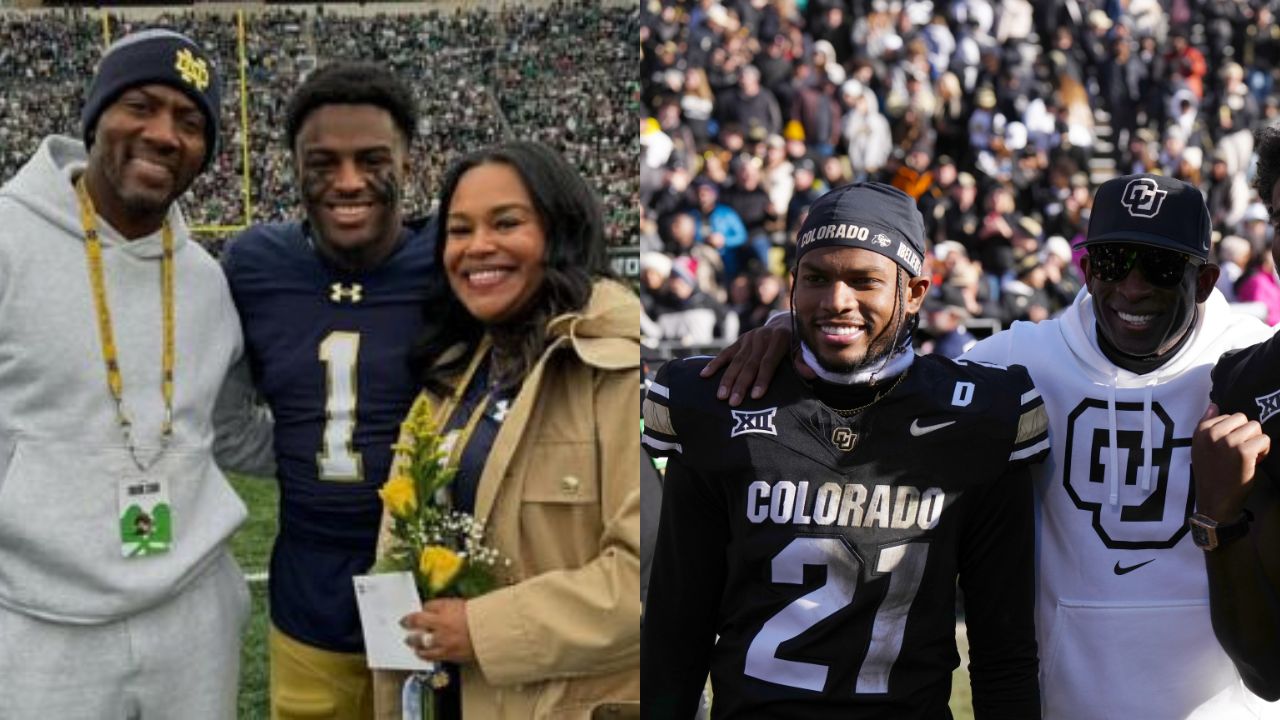 Ryan Clark, Jordan Clark, Deion Sanders and Shilo Sanders