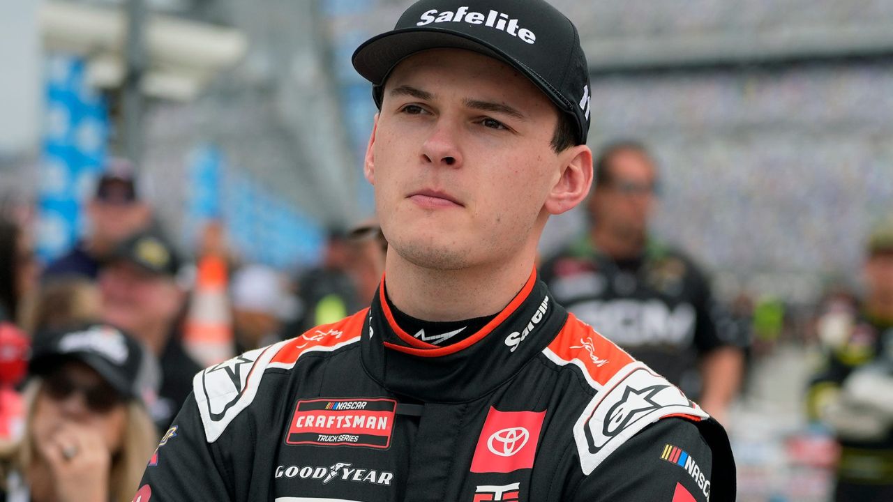 NASCAR Craftsman Truck driver Corey Heim during qualifying for the Fresh From Florida 250 at Daytona International Speedway, Friday, Feb. 14, 2025.