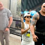 Bas Rutten (L), Dwayne Johnson (R)