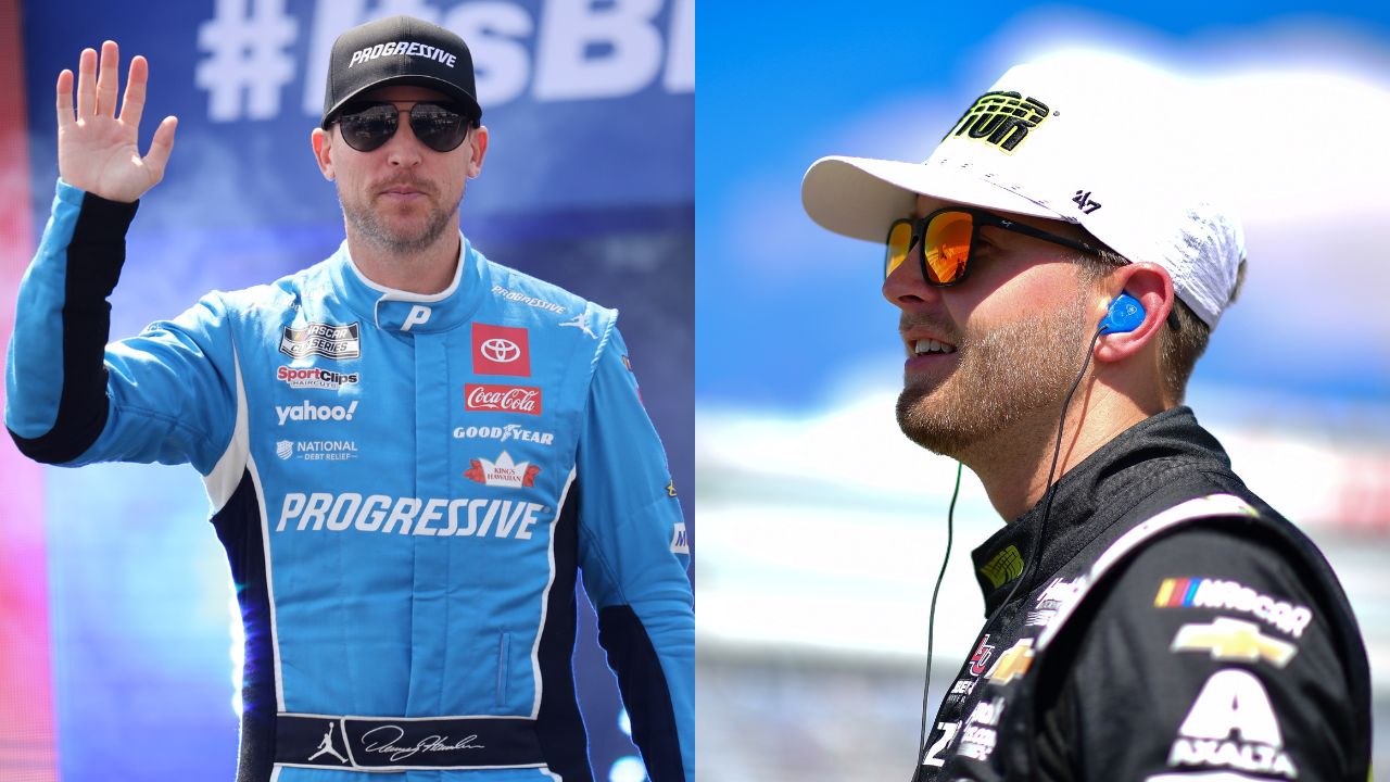 Denny Hamlin and William Byron