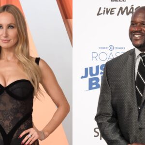 Nikki Glaser (L) and Shaquille O'Neal (R)