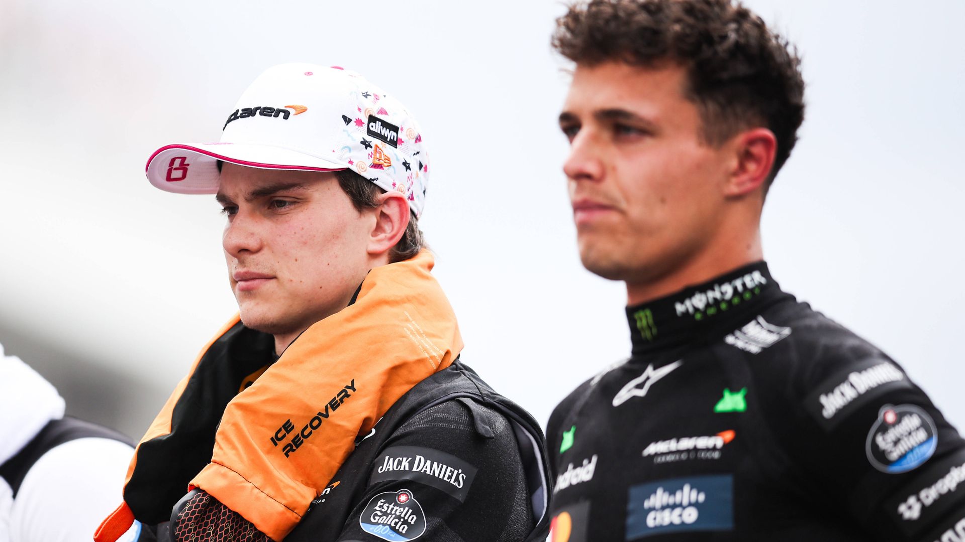 F1 - MIAMI GRAND PRIX 2025 PIASTRI Oscar (aus), McLaren F1 Team MCL39, portrait and NORRIS Lando (gbr), McLaren F1 Team MCL39, portrait during the Formula 1 Crypto.com Miami Grand Prix 2025, 6th round of the 2025 FIA Formula One World Championship