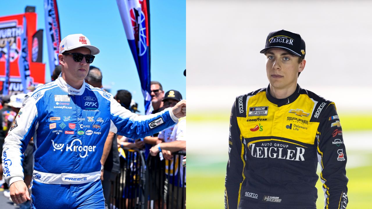 Ryan Preece and Carson Hocevar