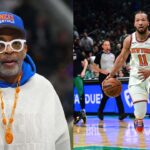 (L) Spike Lee (R) Jalen Brunson