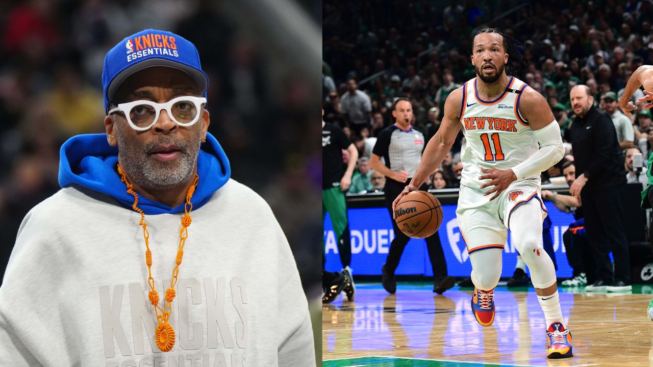 (L) Spike Lee (R) Jalen Brunson