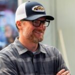 NASCAR Cup Series team owner Dale Earnhardt Jr during practice for the Daytona 500 at Daytona International Speedway.