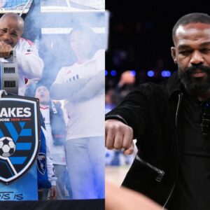 Daniel Cormier (L), Jon Jones (R)