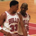 Scottie Pippen and Michael Jordan.