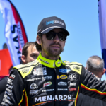 NASCAR Cup Series driver Ryan Blaney (12) is introduced before the start of the Wurth 400 race at Texas Motor Speedway.