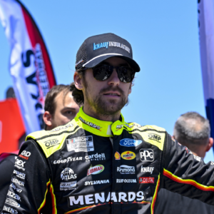 NASCAR Cup Series driver Ryan Blaney (12) is introduced before the start of the Wurth 400 race at Texas Motor Speedway.