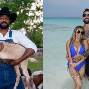 Jon Jones (L), Mike Perry (R)