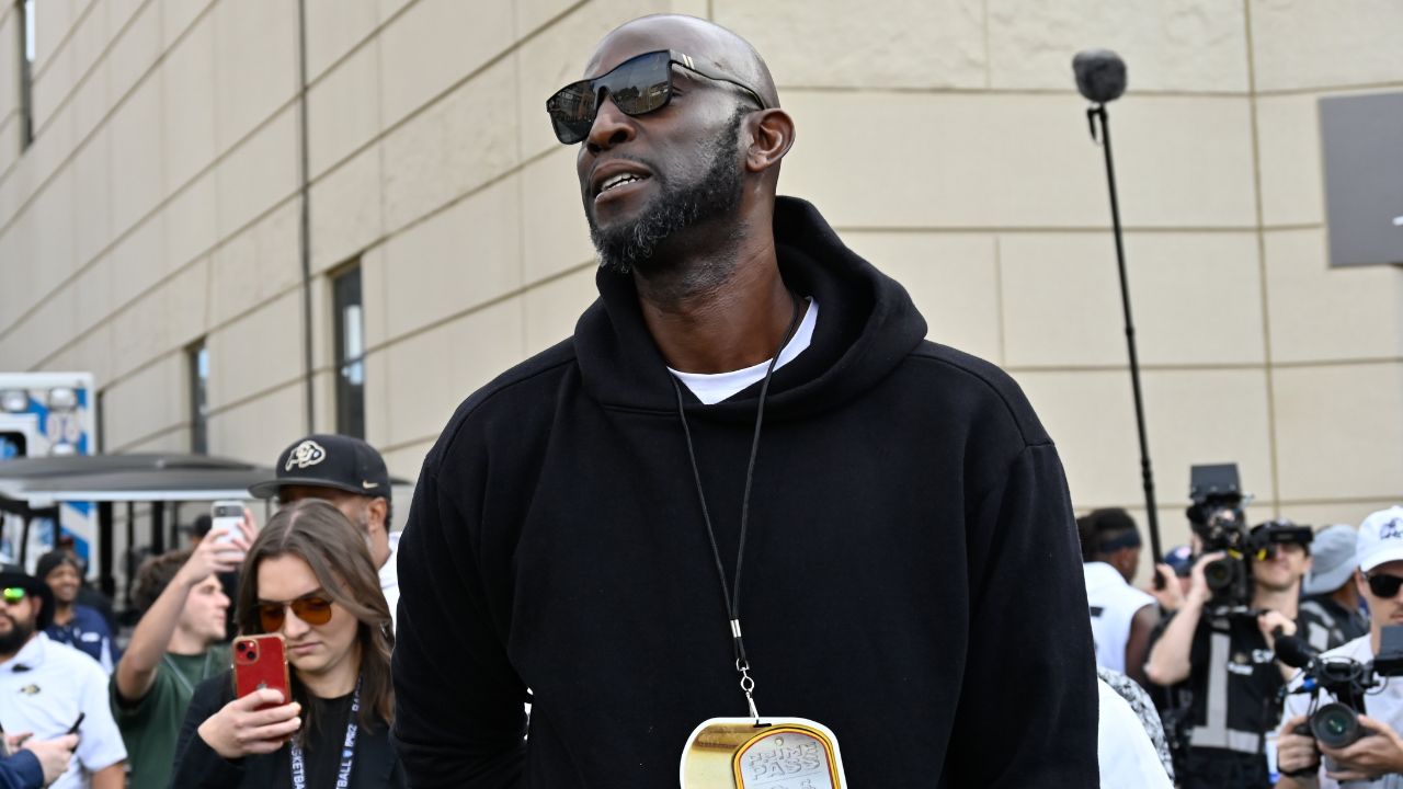 Former basketball star Kevin Garnett on hand for the Colorado Buffaloes USC Trojans football game at Folsom Field.