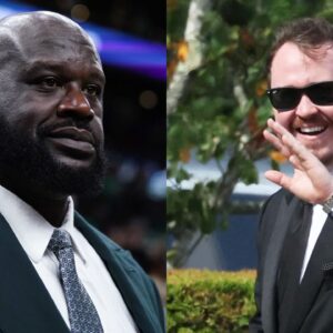 Shaquille O'Neal (L) and Shane Gillis (R)