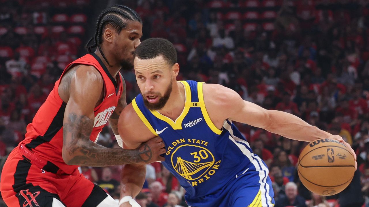 Jalen Green and Steph Curry