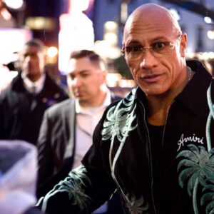 Dwayne Johnson at the Moana 2 film premiere.