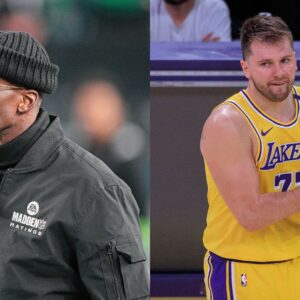 Chad Johnson (L) and Luka Doncic (R)