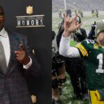 Shannon Sharpe and Aaron Rodgers