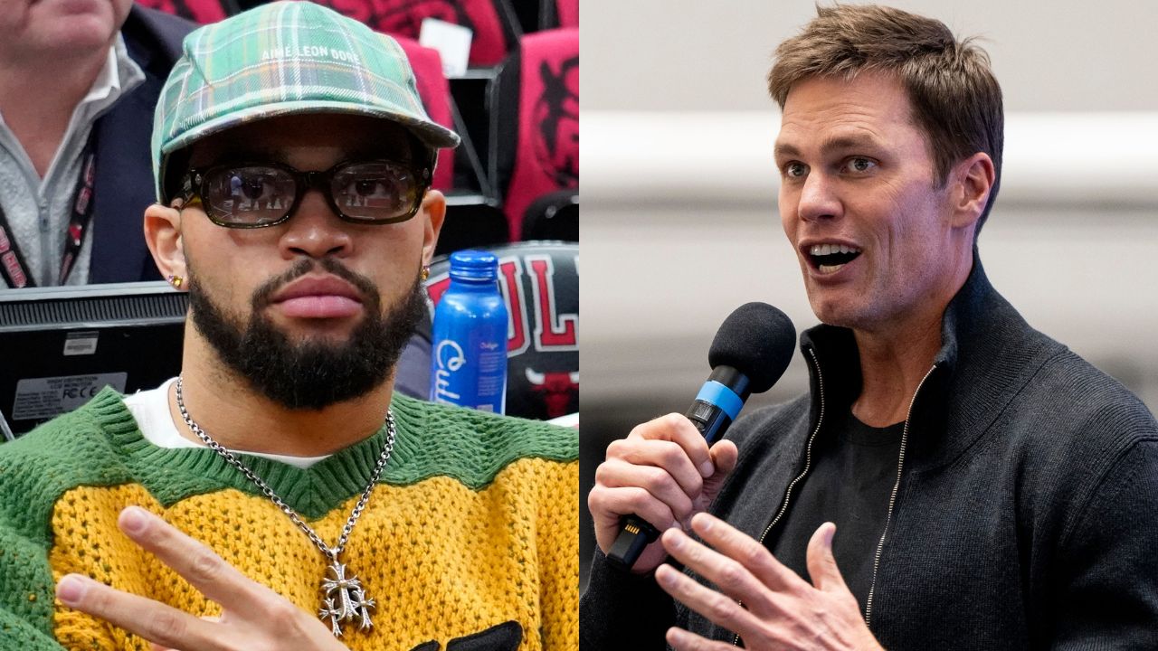 Caleb Williams and Tom Brady