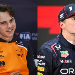 Oscar Piastri (L) and Max Verstappen (R)